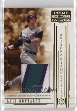 2005 Donruss Prime Patches - [Base] - Swatch #4 - Luis Gonzalez /59 [EX to NM]