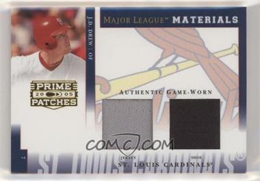 2005 Donruss Prime Patches - Major League Materials - Double Swatch #MLM-50 - J.D. Drew /128