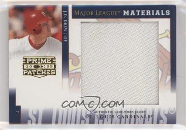 2005 Donruss Prime Patches - Major League Materials - Jumbo Swatch #MLM-50 - J.D. Drew /500
