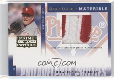 2005 Donruss Prime Patches - Major League Materials - Name Plate Patch #MLM-51 - Curt Schilling /10
