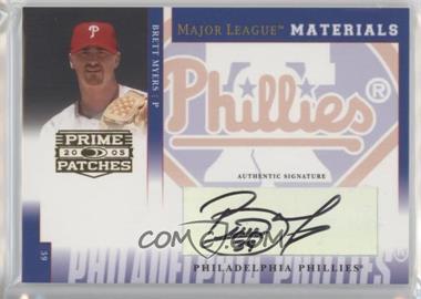 2005 Donruss Prime Patches - Major League Materials - Signatures #MLM-19 - Brett Myers