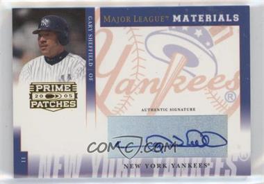 2005 Donruss Prime Patches - Major League Materials - Signatures #MLM-46 - Gary Sheffield