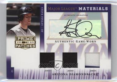 2005 Donruss Prime Patches - Major League Materials - Triple Swatch Signatures #MLM-14 - Steve Finley /50 [Noted]