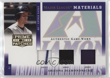 2005 Donruss Prime Patches - Major League Materials - Triple Swatch #MLM-14 - Steve Finley /55