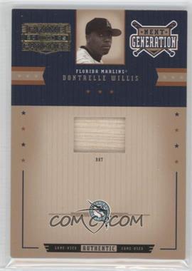 2005 Donruss Prime Patches - Next Generation - Bat #NG-12 - Dontrelle Willis /150