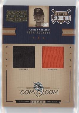 2005 Donruss Prime Patches - Next Generation - Double Jersey Prime #NG-2 - Josh Beckett /13