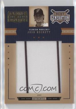 2005 Donruss Prime Patches - Next Generation - Jumbo Swatch #NG-2 - Josh Beckett /391 [EX to NM]