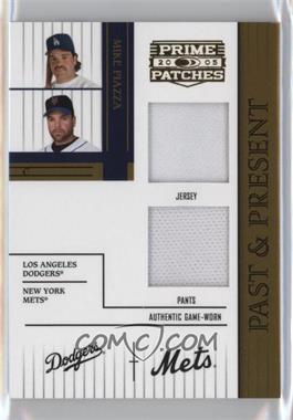 2005 Donruss Prime Patches - Past & Present - Double Swatch #PP-20 - Mike Piazza /150