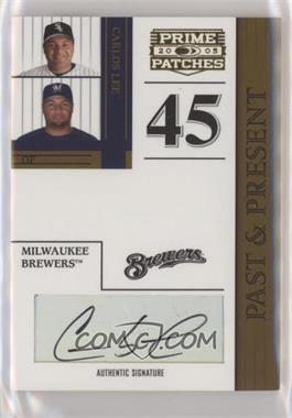 2005 Donruss Prime Patches - Past & Present - Signature #PP-7 - Carlos Lee