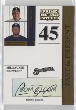 2005 Donruss Prime Patches - Past & Present - Signature #PP-7 - Carlos Lee