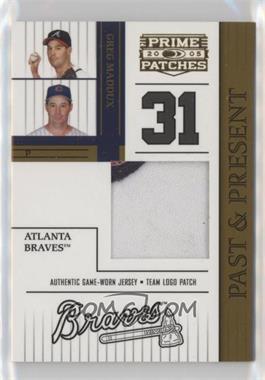 2005 Donruss Prime Patches - Past & Present - Team Logo Patch #PP-1 - Greg Maddux /54