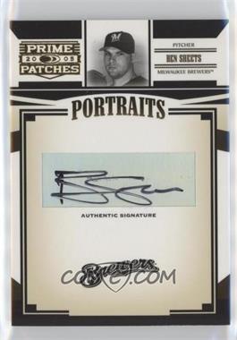2005 Donruss Prime Patches - Portraits - Autographs #P-12 - Ben Sheets