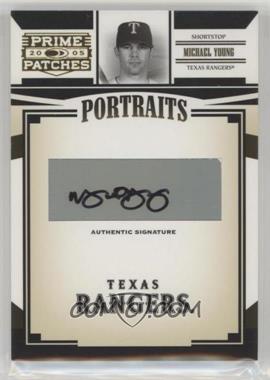 2005 Donruss Prime Patches - Portraits - Autographs #P-21 - Michael Young