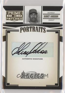 2005 Donruss Prime Patches - Portraits - Autographs #P-75 - Garret Anderson