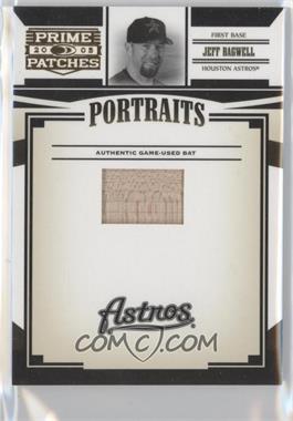 2005 Donruss Prime Patches - Portraits - Bat #P-10 - Jeff Bagwell /100