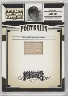 2005 Donruss Prime Patches - Portraits - Bat #P-77 - Jason Bay /100
