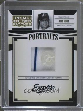 2005 Donruss Prime Patches - Portraits - Button #P-57 - Jose Vidro /3