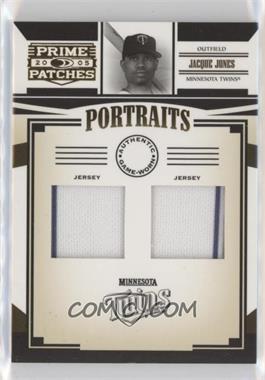 2005 Donruss Prime Patches - Portraits - Double Jersey #P-47 - Jacque Jones /55