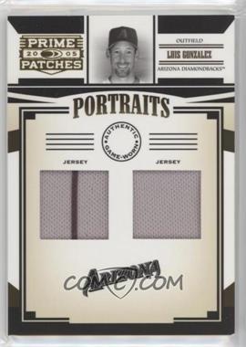 2005 Donruss Prime Patches - Portraits - Double Jersey #P-59 - Luis Gonzalez /44