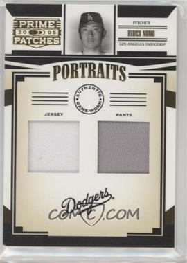 2005 Donruss Prime Patches - Portraits - Double Jersey #P-73 - Hideo Nomo /150