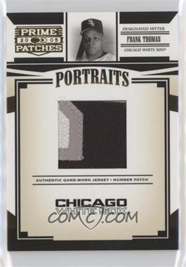 2005 Donruss Prime Patches - Portraits - Jersey Number Patch #P-6 - Frank Thomas /113 [EX to NM]