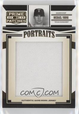 2005 Donruss Prime Patches - Portraits - Jumbo Jerseys #P-21 - Michael Young /331 [EX to NM]