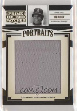 2005 Donruss Prime Patches - Portraits - Jumbo Jerseys #P-33 - Rod Carew /163