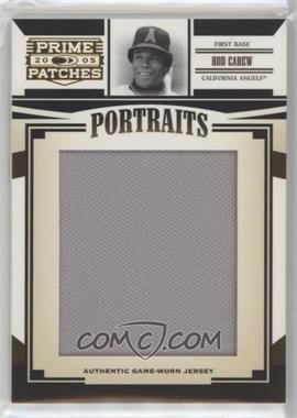 2005 Donruss Prime Patches - Portraits - Jumbo Jerseys #P-33 - Rod Carew /163
