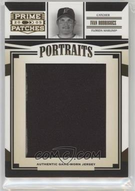2005 Donruss Prime Patches - Portraits - Jumbo Jerseys #P-35 - Ivan Rodriguez /394