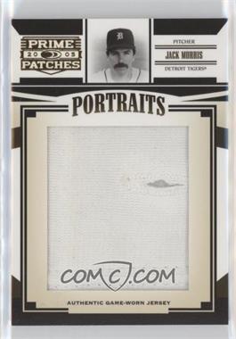 2005 Donruss Prime Patches - Portraits - Jumbo Jerseys #P-54 - Jack Morris /218