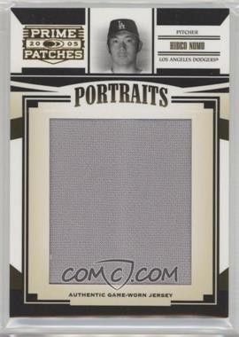 2005 Donruss Prime Patches - Portraits - Jumbo Jerseys #P-73 - Hideo Nomo /353