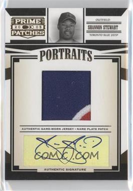 2005 Donruss Prime Patches - Portraits - Name Plate Patch Signatures #P-63 - Shannon Stewart /5