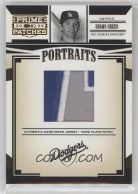 2005 Donruss Prime Patches - Portraits - Name Plate Patch #P-13 - Shawn Green /73