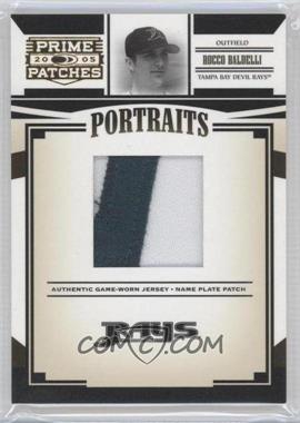 2005 Donruss Prime Patches - Portraits - Name Plate Patch #P-36 - Rocco Baldelli /50 - Courtesy of COMC.com