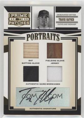 2005 Donruss Prime Patches - Portraits - Quad Swatch Signatures #P-15 - Travis Hafner /50