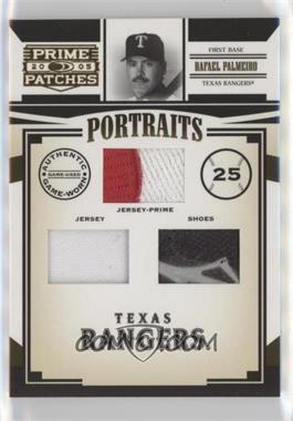 2005 Donruss Prime Patches - Portraits - Triple Swatch Prime #P-80 - Rafael Palmeiro /100
