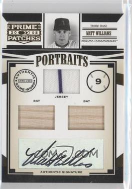 2005 Donruss Prime Patches - Portraits - Triple Swatch Signatures #P-18 - Matt Williams /50