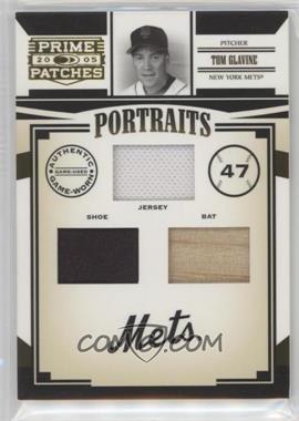 2005 Donruss Prime Patches - Portraits - Triple Swatch #P-25 - Tom Glavine /100