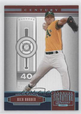 2005 Donruss Signature Series - [Base] - Century Platinum #94 - Rich Harden /10