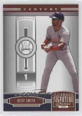 2005 Donruss Signature Series - [Base] - Century Silver #132 - Ozzie Smith /75