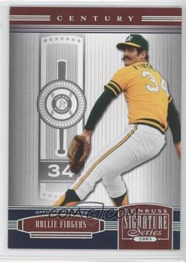 2005 Donruss Signature Series - [Base] - Century Silver #92 - Rollie Fingers /75