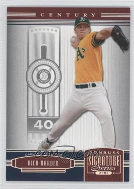 2005 Donruss Signature Series - [Base] - Century Silver #94 - Rich Harden /75