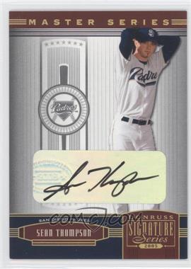 2005 Donruss Signature Series - [Base] - Gold Signatures #117 - Sean Thompson /50