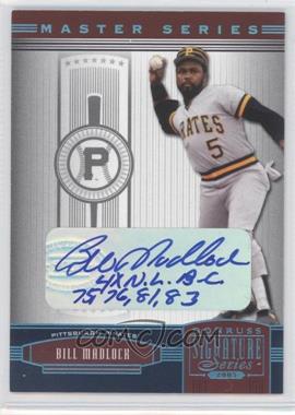 2005 Donruss Signature Series - [Base] - Platinum Autograph Master Series #108 - Bill Madlock /10