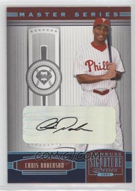 2005 Donruss Signature Series - [Base] - Platinum Signatures #100 - Chris Roberson /25