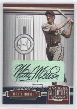 2005 Donruss Signature Series - [Base] - Silver Signatures #130 - Marty Marion