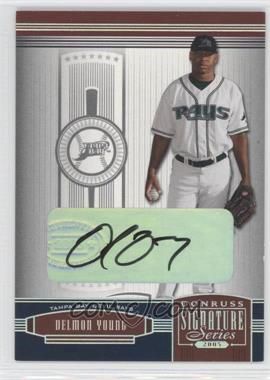 2005 Donruss Signature Series - [Base] - Silver Signatures #137 - Delmon Young