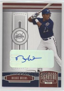 2005 Donruss Signature Series - [Base] - Silver Signatures #63 - Rickie Weeks