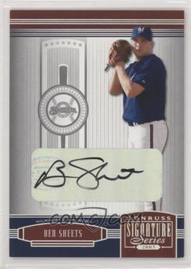 2005 Donruss Signature Series - [Base] - Silver Signatures #64 - Ben Sheets