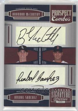 2005 Donruss Signature Series - [Base] #154 - Brandon McCarthy, Anibal Sanchez